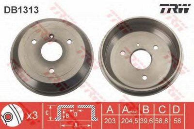 TRW db1313 -  Несущий / направляющий шарнир