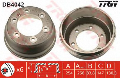 TRW db4042 -  Тормозной барабан