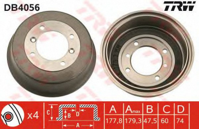 TRW db4056 -  Тормозной барабан