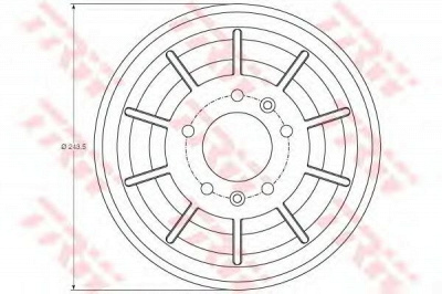 TRW db4405 -  Тормозной барабан