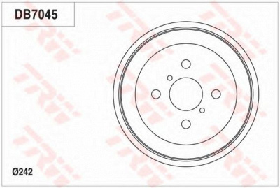 TRW db7045 -  Тормозной барабан