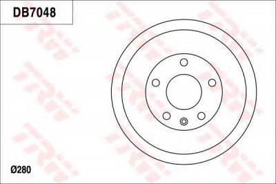 TRW db7048 - Тормозной барабан