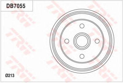 TRW db7055 -  Тормозной барабан
