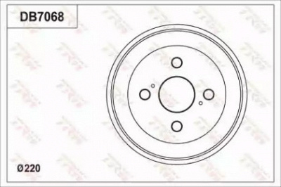 TRW db7068 - Тормозной барабан