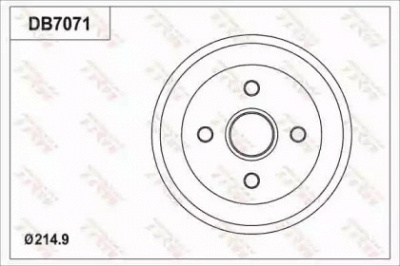 TRW db7071 -  Тормозной барабан