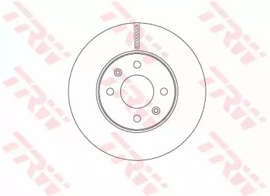 TRW df6794 -  TARCZA HAMULCOWA PRZ D L/P HYUNDAI I20 1.1D-1.4D 1