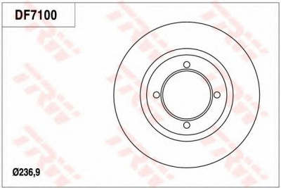 TRW df7100 -  Тормозной диск