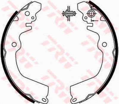 TRW gs8666 -  Комплект тормозных колодок