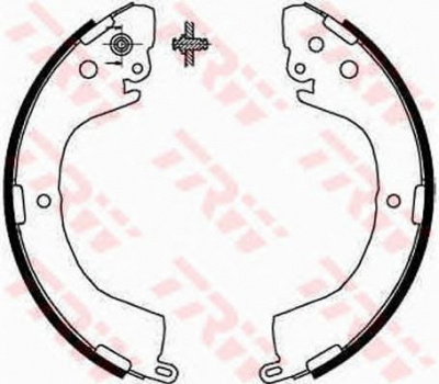 TRW gs8667 -  Комплект тормозных колодок
