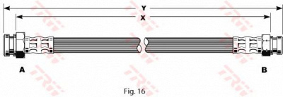 TRW pha135 -  Тормозной шланг