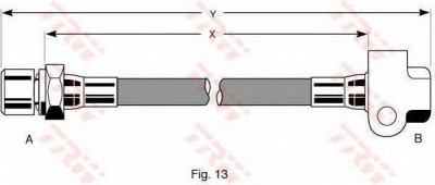TRW pha227 -  Тормозной шланг