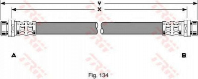 TRW pha293 -  Тормозной шланг