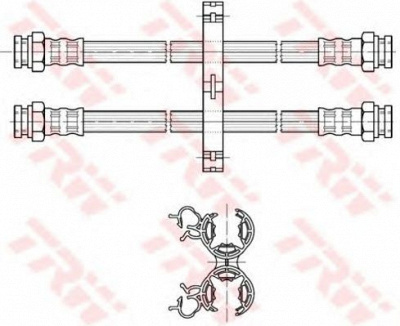 TRW pha357 -  Тормозной шланг