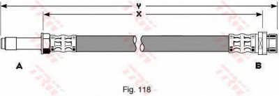 TRW phb259 -  Тормозной шланг
