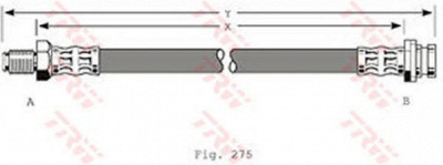 TRW phb381 -  Тормозной шланг