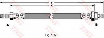 TRW phc249 -  Тормозной шланг