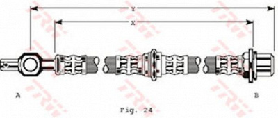 TRW phd125 -  Тормозной шланг