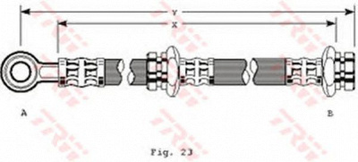 TRW phd234 -  Тормозной шланг