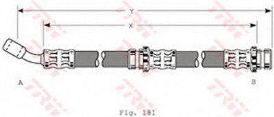 TRW phd258 -  Тормозной шланг