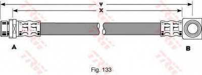 TRW phd273 -  Тормозной шланг
