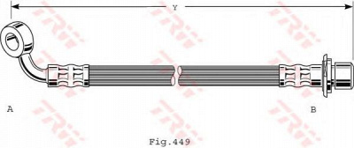 TRW phd473 -  Тормозной шланг