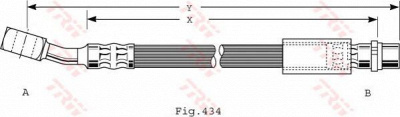 TRW phd474 -  Тормозной шланг