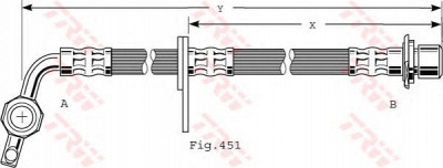 TRW phd477 -  Тормозной шланг