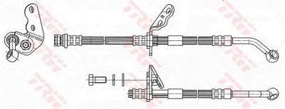 TRW phd7085 -  Тормозной шланг