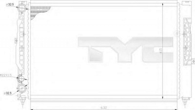 TYC 7020011 -  Радиатор, охлаждение двигателя