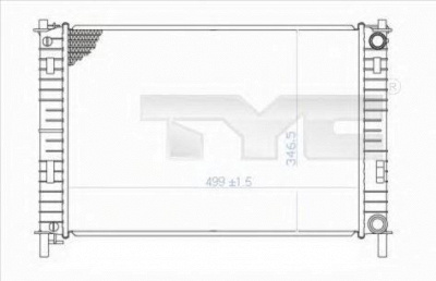 TYC 7100029 -  Радиатор, охлаждение двигателя
