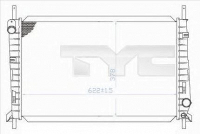 TYC 7100032 -  Радиатор, охлаждение двигателя