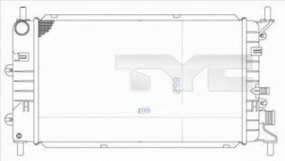 TYC 7100036 -  Радиатор, охлаждение двигателя