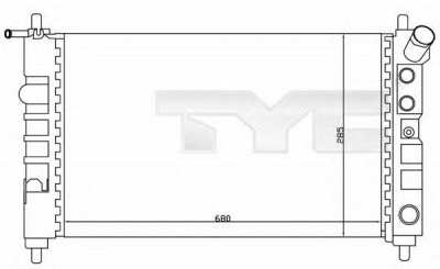 TYC 7250005 -  Радиатор, охлаждение двигателя