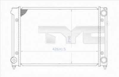 TYC 7370018 -  Радиатор, охлаждение двигателя