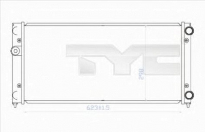 TYC 7370028 -  Радиатор, охлаждение двигателя