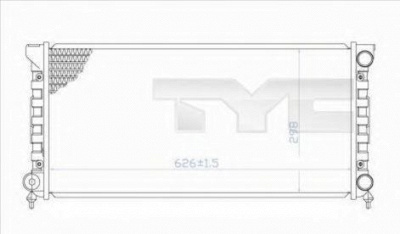 TYC 7370033 -  Радиатор, охлаждение двигателя