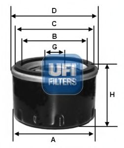 UFI 2356500 -  Масляный фильтр