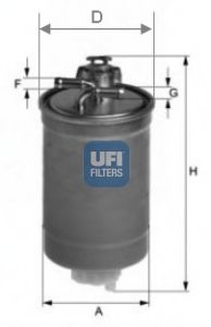 UFI 2400300 -  Топливный фильтр