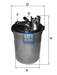 UFI 2400400 -  Топливный фильтр