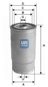 UFI 2401200 -  Топливный фильтр