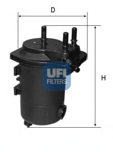 UFI 2405000 -  Топливный фильтр