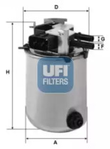 UFI 2409501 -  Топливный фильтр