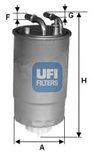 UFI 2409900 -  Топливный фильтр