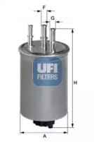 UFI 2411500 -  Фильтр топливный