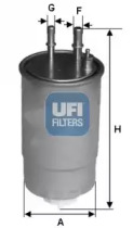 UFI 2411700 -  Фильтр топливный