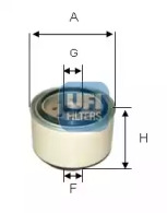 UFI 2413800 -  Фильтр топливный