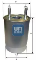 UFI 2414700 -  Топливный фильтр