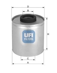 UFI 2431800 - Топливный фильтр