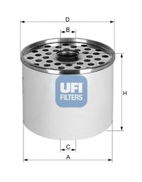 UFI 2436000 -  Топливный фильтр