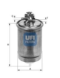 UFI 2436501 -  Топливный фильтр